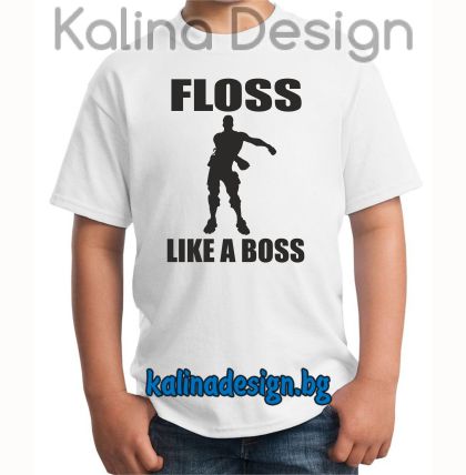 Детска тениска FORTNITE FLOSS LIKE A BOSS