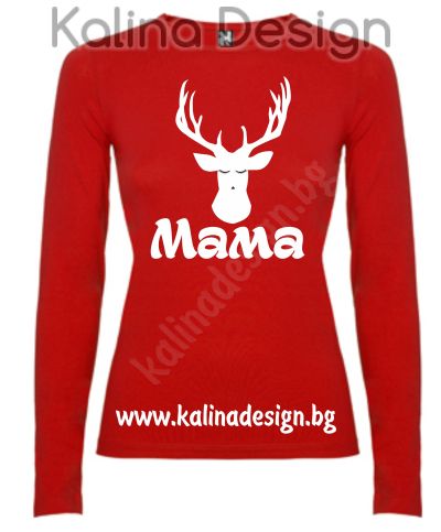 Дамска Блуза Мама+картинка ЕЛЕН