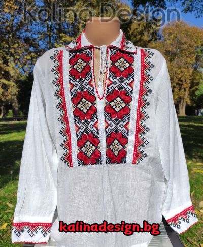 Детска  риза с бродерия  Шевица- модел 4