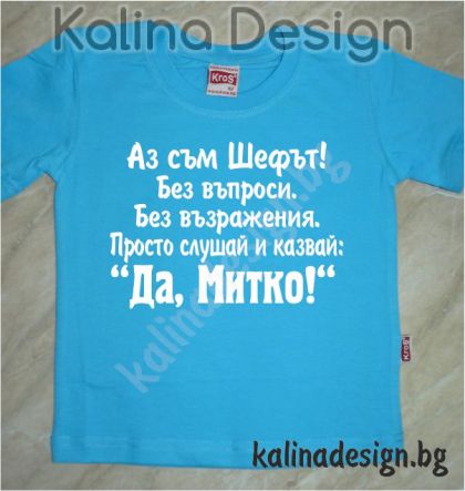 Детска тенискаАз съм Шефът...Да,  Митко!